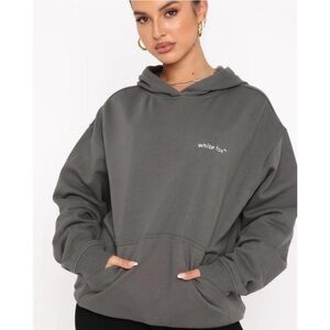 White Fox Logo Hoodie